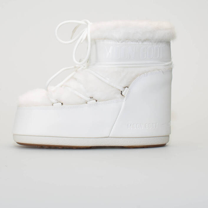 MOON BOOT CLASSIC LOW FAUX FUR WHITE 14093900 002