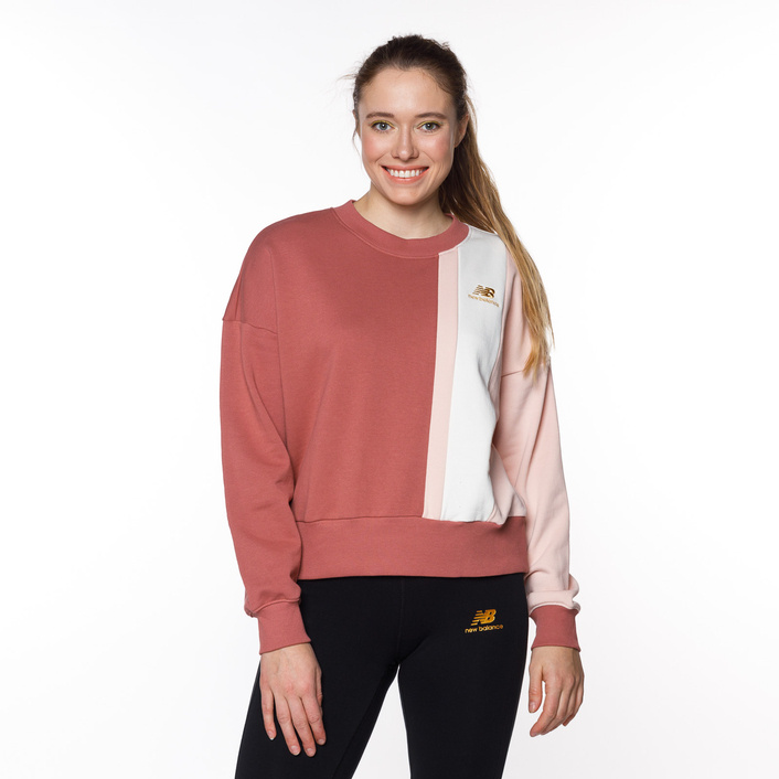 New Balance WOMEN'S  Athletics Higher Learning Hoodie PINK