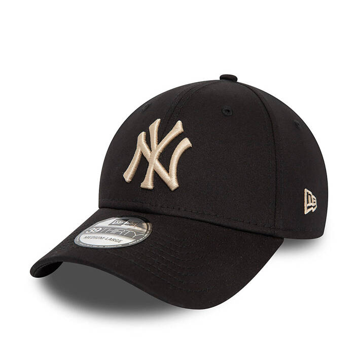 New Era New York Yankees League Essential Black 39THIRTY Stretch Fit Cap