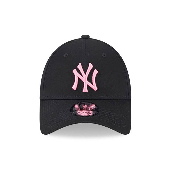 New Era New York Yankees Neon Black 9FORTY Adjustable Cap