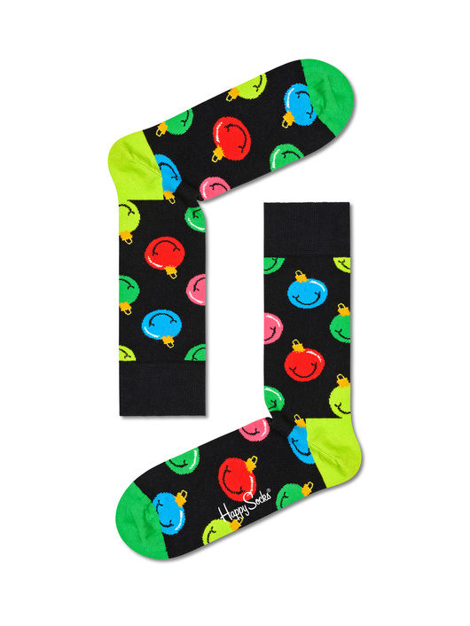 Skarpetki Happy Socks Jumbo Dot Kolorowe na Brązowym