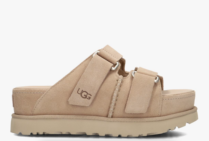 UGG W GOLDENSTAR HI SLIDE SAND