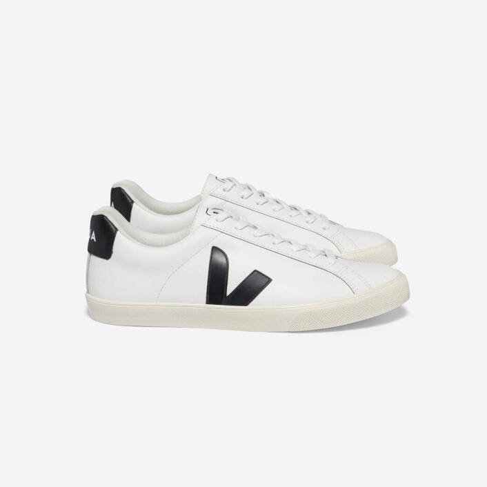 Veja ESPLAR LEATHER WHITE BLACK