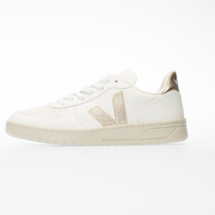 Veja V-10 CHROMEFREE LEATHER WHITE PLATINE