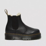 Dr. Martens fur-lined platform Chelsea boots 2976 Quad Pisa black 25635001