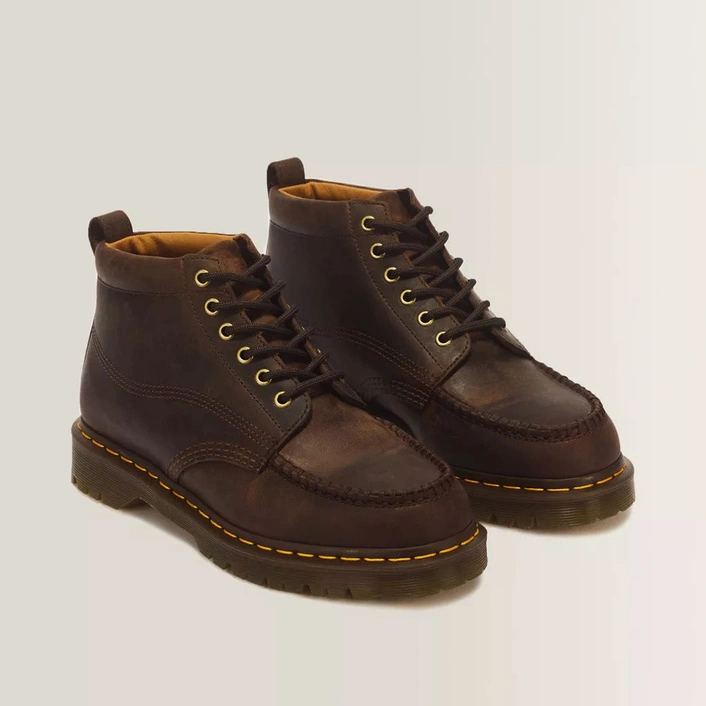 Dr. Martens Chukka Boots Lowell Crazy Horse Dark Brown 43350201