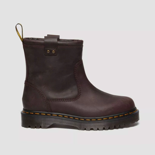 Dr. Martens Biker Ankle Boots Anistone Lo Dark Brown 31880201