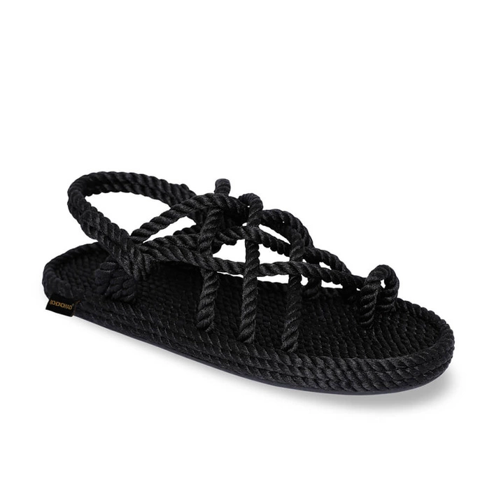 Bohonomad Cape Point Rope Sandal – Black