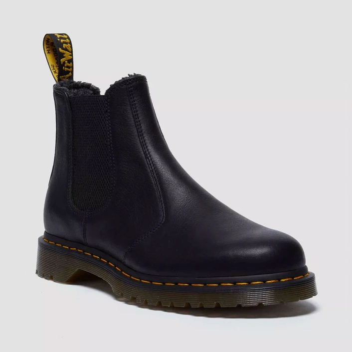 Dr. Martens fur-lined Chelsea boots 2976 Grizzly black 31874001