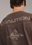 Coalition CLTN LG BACK Men's long-sleeve T-shirt – chocolate