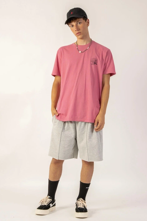Kaotiko T-shirt No Roles No Rules Washed Pink