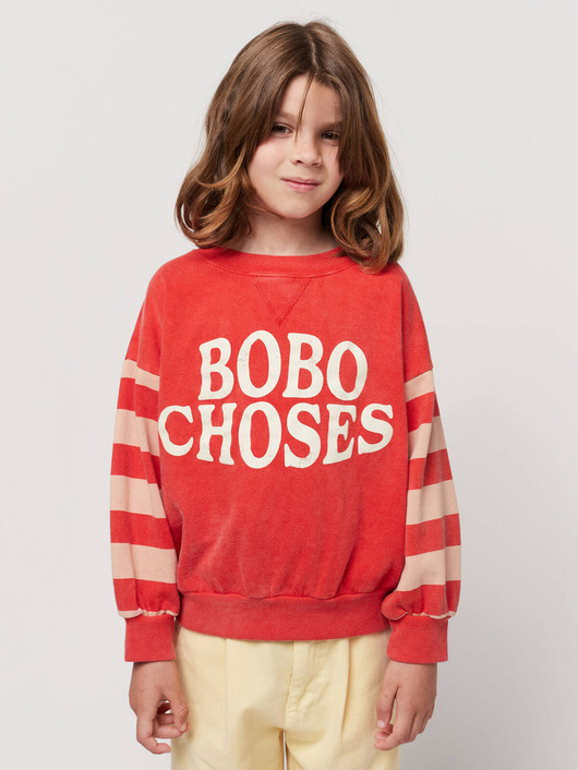 BOBO CHOSES STRIPES SWEATSHIRT