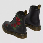 Dr. Martens women's boots 1460 Vonda Floral with embroidery black 24722001