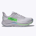 HOKA Clifton 10 Men's Running Shoes Ash Grey / Neon Green