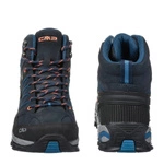 CMP RIGEL MID TREKKING SHOE Waterproof B.BLUE-FLASH ORANGE