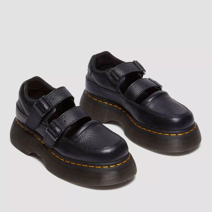 Dr. Martens Mary Jane Shoes Buzz Milled Nappa Women's Black 41061001