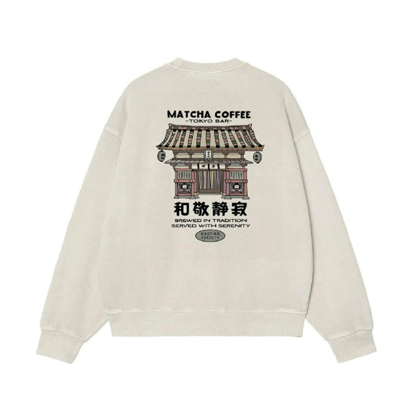 Kaotiko Crew Oversize Matcha Temple AT068-01-G002