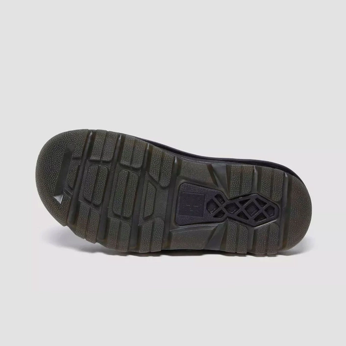 Dr. Martens Platform Mules Zebzag Slingback Suede Black 31657001