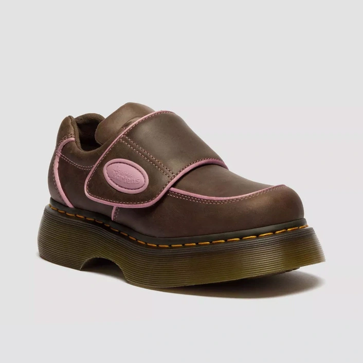 Dr. Martens women's strap shoes Buzz Strap Wyoming dark brown 42845200
