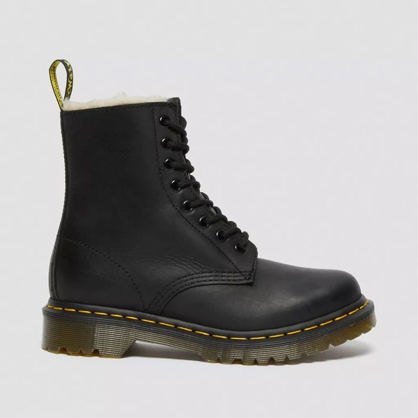 Dr. Martens women's fur-lined boots 1460 Serena black 21797001
