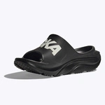HOKA Ora Athletic Slide Unisex Recovery Slides Black / White