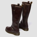 Dr. Martens Anistone Knee High Crazy Horse Leather Biker Boots 41871200