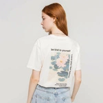 Kaotiko Japan Garden Washed T-shirt Ivory