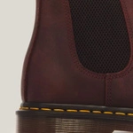 Dr. Martens Chelsea boots 2976 Yellow Stitch Crazy Horse cherry red 27486600