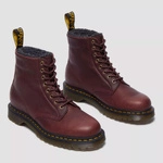 Dr. Martens fur-lined boots 1460 Grizzly cherry red 31873600