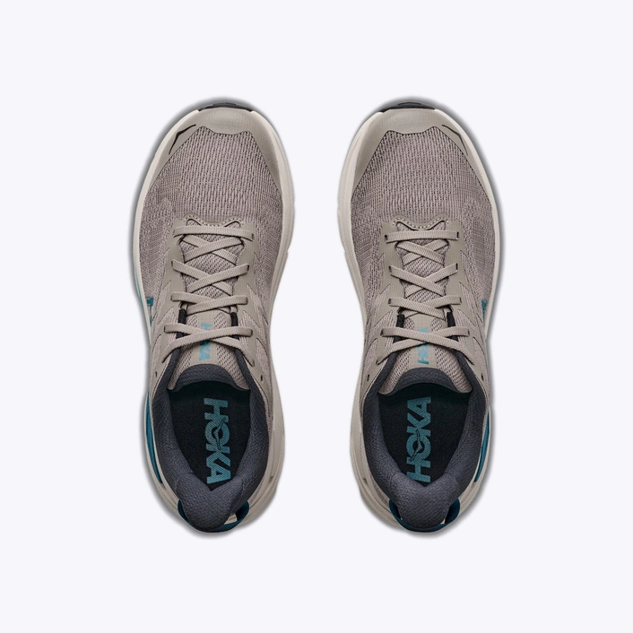 HOKA Challenger 8 Men's Trail Running Shoes Pebble Grey/River Rock Grey
