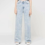 Kaotiko Wide Leg Denim Acid Jeans