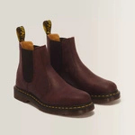Dr. Martens Chelsea boots 2976 Yellow Stitch Crazy Horse cherry red 27486600