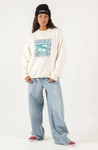 Kaotiko Under Her Eyes Ivory Sweatshirt AP022-01-G002