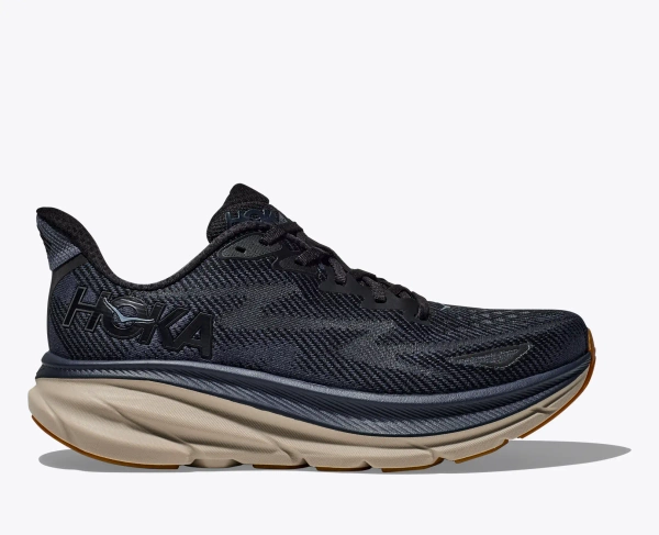HOKA Clifton 9 Men's Running Shoes Black / Varsity Navy