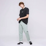 Kaotiko Green Regular Cropped Denim Trousers