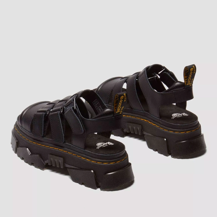Dr. Martens Platform Sandals Mattison 3 Strap Women's Black 40891001