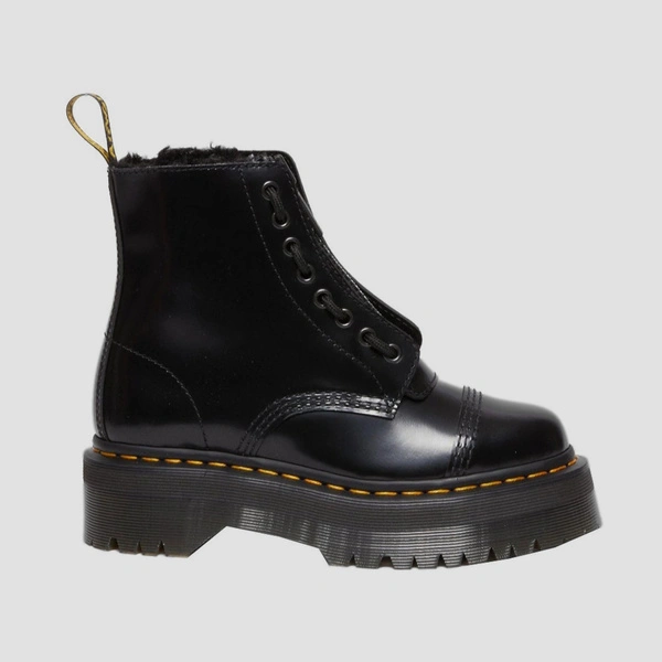 Dr. Martens fur-lined platform boots Sinclair Buttero black 31213001