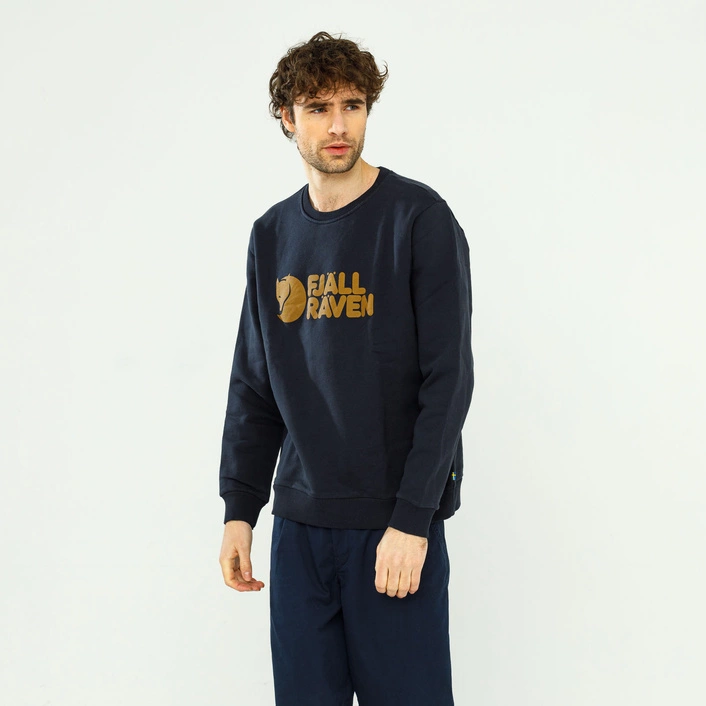 Fjällräven Logo Sweater M F84142555 Dark Navy