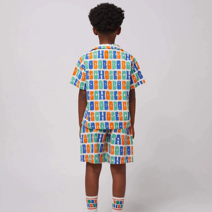 BOBO CHOSES Multicolor Bobo Choses all over woven shirt