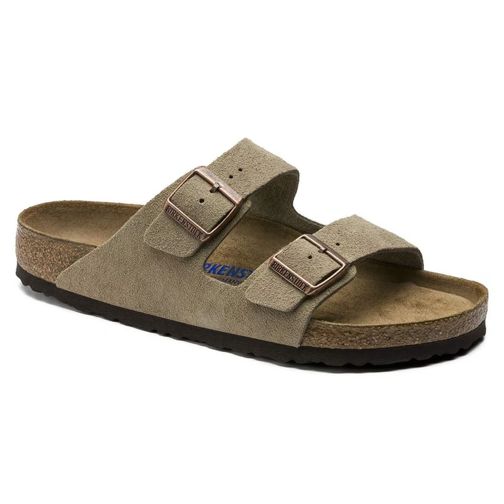 Birkenstock Arizona Soft Footbed Taupe Suede Leather (Narrow) 951303