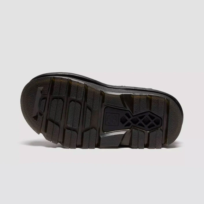 Dr. Martens Platform Sandals Zebzag Suede Women's Black 42689001