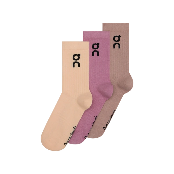 On Logo Sock High 3P Sherbet/Rhodonite 2UF10314952