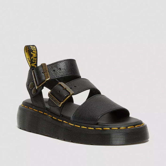Dr. Martens Platform Sandals Gryphon Quad Women's Black 25720001