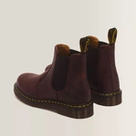 Dr. Martens Chelsea boots 2976 Yellow Stitch Crazy Horse cherry red 27486600