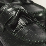 Dr. Martens tassel loafers Adrian Croc dark green 43188300