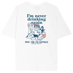 Kaotiko M/C I'M NEVER DRINKING ORGANIC COTTON AR035-01S-G002