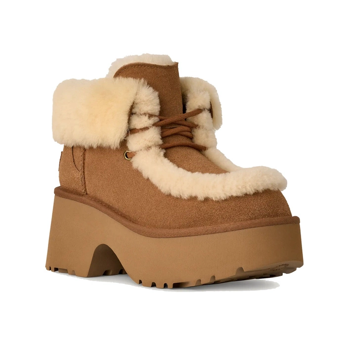UGG W Classic Esmee Lace Up Boot Chestnut 1171532-CHE