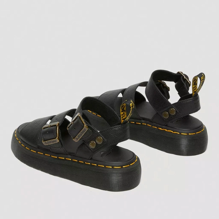 Dr. Martens Platform Sandals Gryphon Quad Women's Black 25720001
