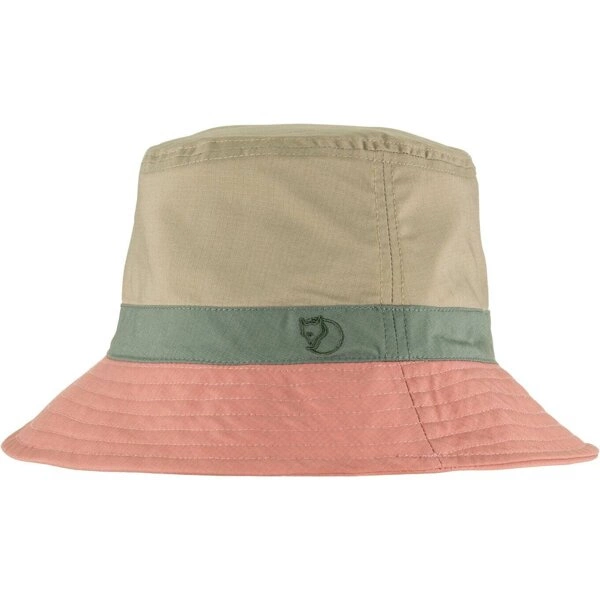 Fjallraven REVERSIBLE BUCKET HAT Dusty Rose-Fossil