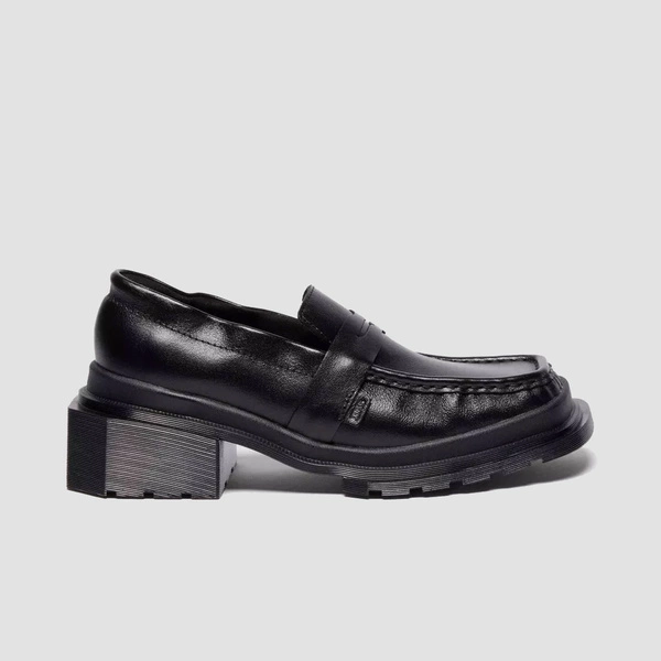 Dr. Martens Maybole Square Toe Ruched Leather Loafersa 42063001